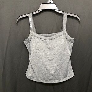 Gray Crop Tank Top